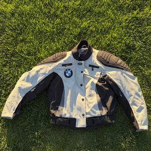 A+ Cortech Fusion Tour Master BMW Motorcycle Jacket Womens XS Grey Black Padded